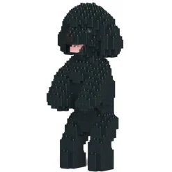 Jekca - Toy Poodle 04-M02 - Big - Lego - Sculpture - Construction - 4D - Brick Animals - Toys - Avvenice