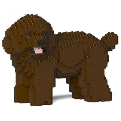 Jekca - Toy Poodle 05-M05 - Big - Lego - Sculpture - Construction - 4D - Brick Animals - Toys - Avvenice