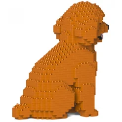 Jekca - Toy Poodle 03-M04 - Big - Lego - Sculpture - Construction - 4D - Brick Animals - Toys - Avvenice