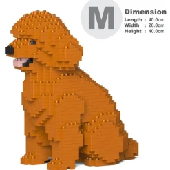 Jekca - Toy Poodle 03-M04 - Big - Lego - Sculpture - Construction - 4D - Brick Animals - Toys - Avvenice