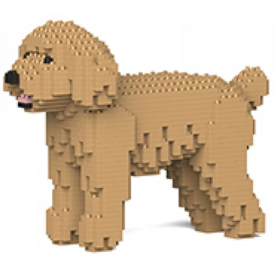 Jekca - Toy Poodle 01-M03 - Big - Lego - Sculpture - Construction - 4D - Brick Animals - Toys - Avvenice
