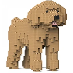Jekca - Toy Poodle 01-M03 - Big - Lego - Sculpture - Construction - 4D - Brick Animals - Toys - Avvenice
