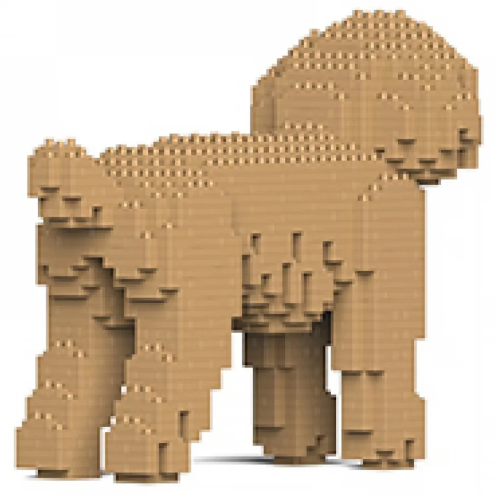 Jekca - Toy Poodle 01-M03 - Big - Lego - Sculpture - Construction - 4D - Brick Animals - Toys - Avvenice