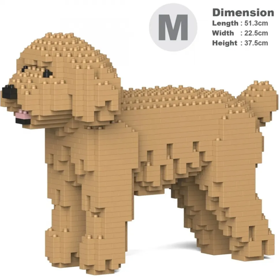 Jekca - Toy Poodle 01-M03 - Big - Lego - Sculpture - Construction - 4D - Brick Animals - Toys - Avvenice