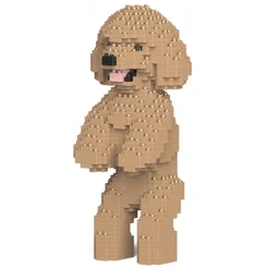 Jekca - Toy Poodle 04-M03 - Big - Lego - Sculpture - Construction - 4D - Brick Animals - Toys - Avvenice