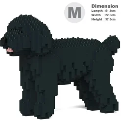Jekca - Toy Poodle 01-M02 - Big - Lego - Sculpture - Construction - 4D - Brick Animals - Toys - Avvenice
