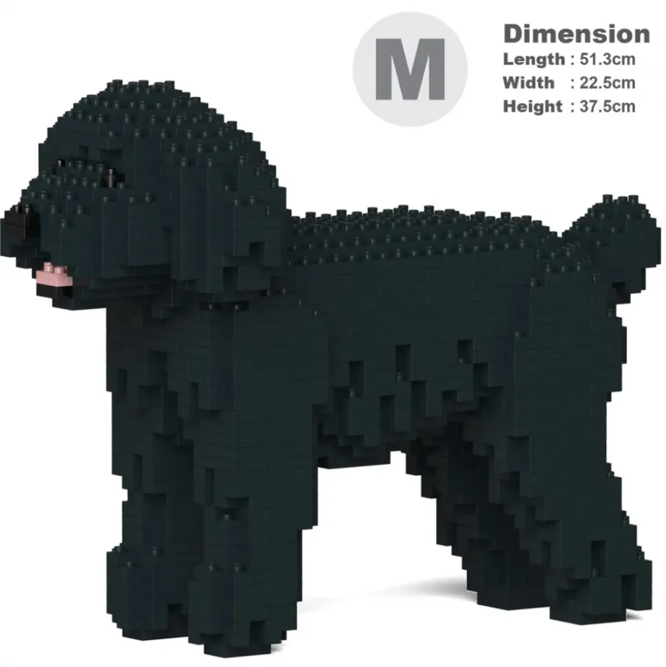 Jekca - Toy Poodle 01-M02 - Big - Lego - Sculpture - Construction - 4D - Brick Animals - Toys - Avvenice