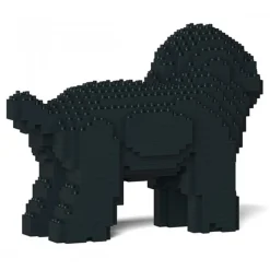 Jekca - Toy Poodle 05-M02 - Big - Lego - Sculpture - Construction - 4D - Brick Animals - Toys - Avvenice
