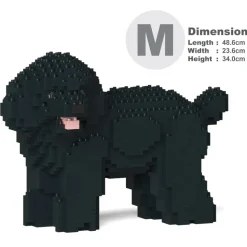 Jekca - Toy Poodle 05-M02 - Big - Lego - Sculpture - Construction - 4D - Brick Animals - Toys - Avvenice
