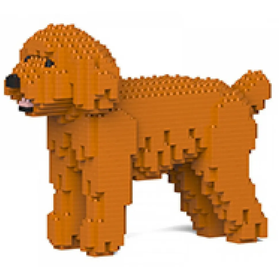 Jekca - Toy Poodle 01-M04 - Big - Lego - Sculpture - Construction - 4D - Brick Animals - Toys - Avvenice