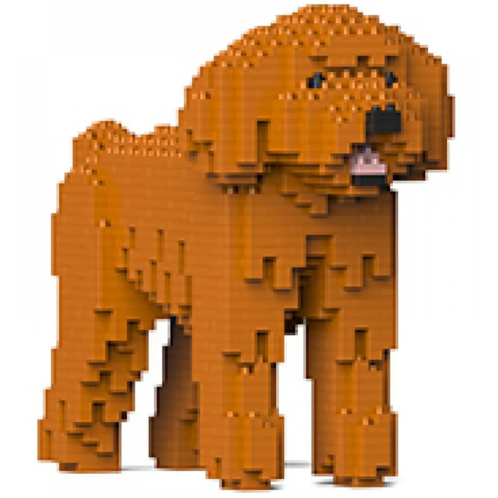 Jekca - Toy Poodle 01-M04 - Big - Lego - Sculpture - Construction - 4D - Brick Animals - Toys - Avvenice