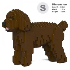 Jekca - Toy Poodle 01S-M05 - Lego - Sculpture - Construction - 4D - Brick Animals - Toys - Avvenice