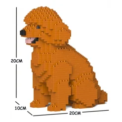 Jekca - Toy Poodle 03S-M04 - Lego - Sculpture - Construction - 4D - Brick Animals - Toys - Avvenice
