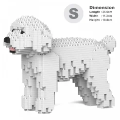 Jekca - Toy Poodle 01S-M01 - Lego - Sculpture - Construction - 4D - Brick Animals - Toys - Avvenice