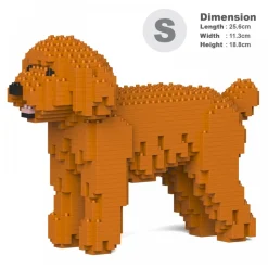 Jekca - Toy Poodle 01S-M04 - Lego - Sculpture - Construction - 4D - Brick Animals - Toys - Avvenice