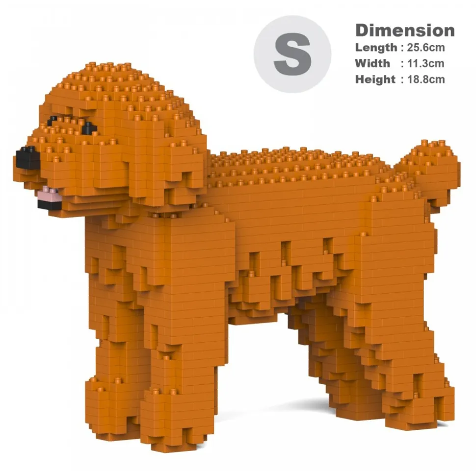 Jekca - Toy Poodle 01S-M04 - Lego - Sculpture - Construction - 4D - Brick Animals - Toys - Avvenice