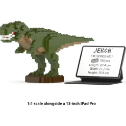 Jekca - T-Rex 01-M01 - Big - Lego - Sculpture - Construction - 4D - Brick Animals - Toys - Avvenice