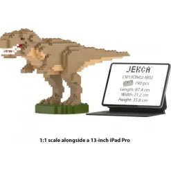 Jekca - T-Rex 01-M02 - Big - Lego - Sculpture - Construction - 4D - Brick Animals - Toys - Avvenice