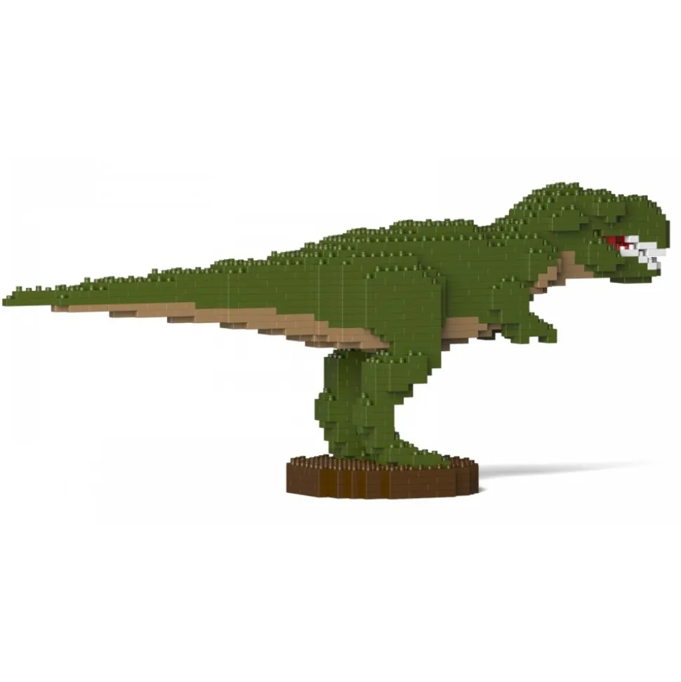 Jekca - T-Rex 01S-M01 - Lego - Sculpture - Construction - 4D - Brick Animals - Toys - Avvenice