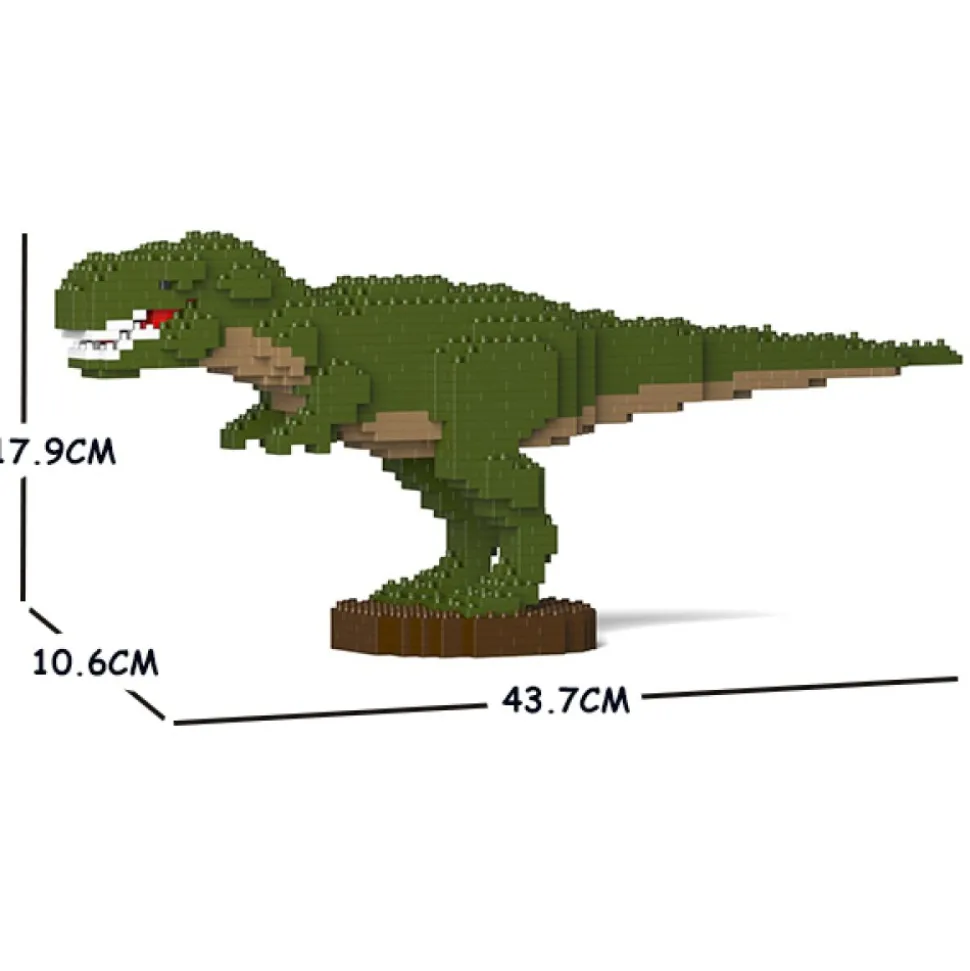 Jekca - T-Rex 01S-M01 - Lego - Sculpture - Construction - 4D - Brick Animals - Toys - Avvenice