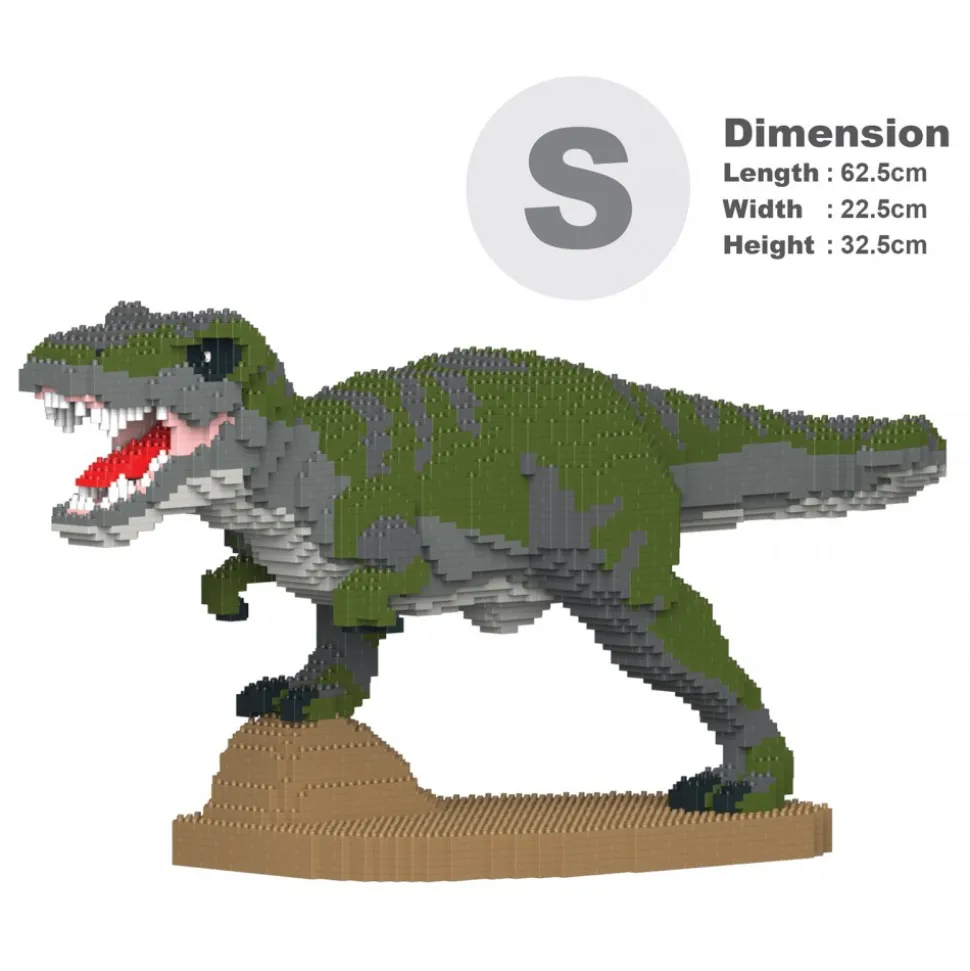 Jekca - T-Rex 02S-M01 - Lego - Sculpture - Construction - 4D - Brick Animals - Toys - Avvenice