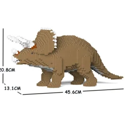 Jekca - Triceratops 01S-M02 - Lego - Sculpture - Construction - 4D - Brick Animals - Toys - Avvenice