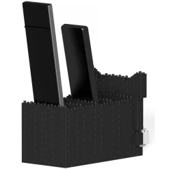 Jekca - Tuxedo Cat Remote Control Rack 01S - Lego - Sculpture - Construction - 4D - Brick Animals - Toys - Avvenice