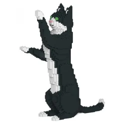 Jekca - Tuxedo Cat 05S - Lego - Sculpture - Construction - 4D - Brick Animals - Toys - Avvenice