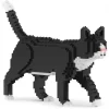 Jekca - Tuxedo Cat 02SB (Version 2024) - Lego - Sculpture - Construction - 4D - Brick Animals - Toys - Avvenice