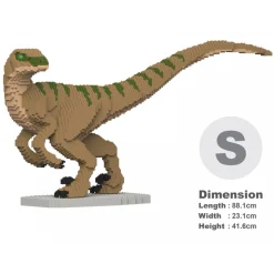 Jekca - Velociraptor 01S-M02 - Lego - Sculpture - Construction - 4D - Brick Animals - Toys - Avvenice
