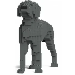 Jekca - Weimaraner 01 - Big - Lego - Sculpture - Construction - 4D - Brick Animals - Toys - Avvenice
