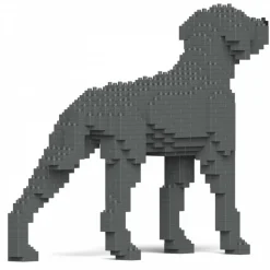 Jekca - Weimaraner 01 - Big - Lego - Sculpture - Construction - 4D - Brick Animals - Toys - Avvenice