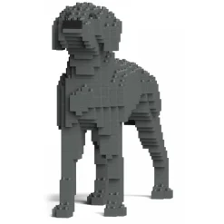 Jekca - Weimaraner 01S - Lego - Sculpture - Construction - 4D - Brick Animals - Toys - Avvenice
