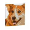 Jekca - Welsh Corgi Brick Painting 01S - Lego - Sculpture - Construction - 4D - Brick Animals - Toys - Avvenice