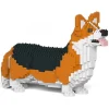 Jekca - Welsh Corgi 02-M02 - Big - Lego - Sculpture - Construction - 4D - Brick Animals - Toys - Avvenice