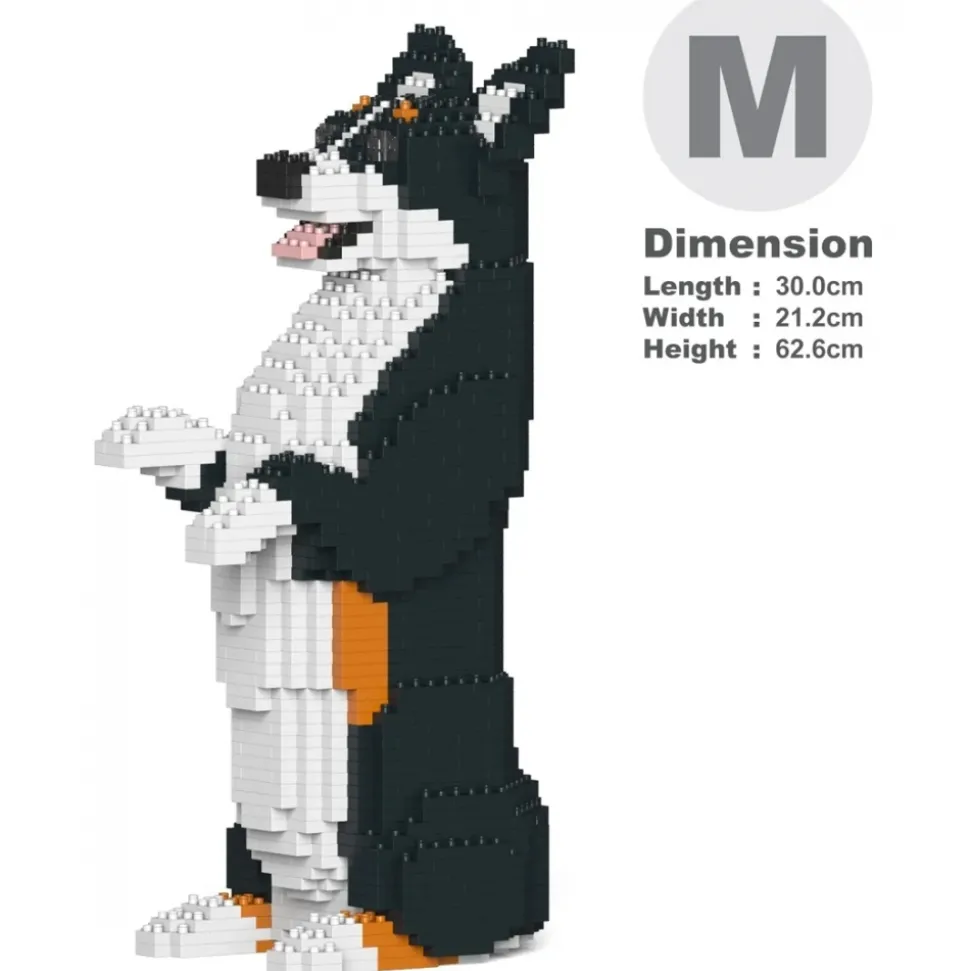 Jekca - Welsh Corgi 05-M03 - Big - Lego - Sculpture - Construction - 4D - Brick Animals - Toys - Avvenice