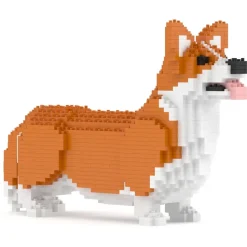 Jekca - Welsh Corgi 02-M01B (version 2024) - Big - Lego - Sculpture - Construction - 4D - Brick Animals - Toys - Avvenice