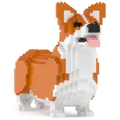 Jekca - Welsh Corgi 02-M01B (version 2024) - Big - Lego - Sculpture - Construction - 4D - Brick Animals - Toys - Avvenice