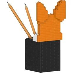 Jekca - Welsh Corgi Pencil Cup 01S - Lego - Sculpture - Construction - 4D - Brick Animals - Toys - Avvenice