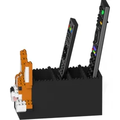 Jekca - Welsh Corgi Remote Control Rack 01S - Lego - Sculpture - Construction - 4D - Brick Animals - Toys - Avvenice