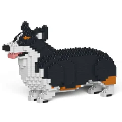 Jekca - Welsh Corgi 01S-M03 - Lego - Sculpture - Construction - 4D - Brick Animals - Toys - Avvenice