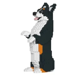 Jekca - Welsh Corgi 05S-M03 - Lego - Sculpture - Construction - 4D - Brick Animals - Toys - Avvenice