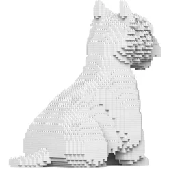 Jekca - West Highland White Terrier 03 - Lego - Sculpture - Construction - 4D - Brick Animals - Toys - Avvenice
