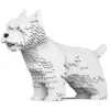 Jekca - West Highland White Terrier 02 - Big - Lego - Sculpture - Construction - 4D - Brick Animals - Toys - Avvenice