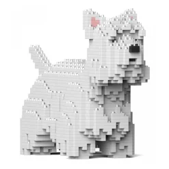 Jekca - West Highland White Terrier 01S - Lego - Sculpture - Construction - 4D - Brick Animals - Toys - Avvenice