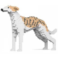 Jekca - Whippet Dog 01 - Big - Lego - Sculpture - Construction - 4D - Brick Animals - Toys - Avvenice