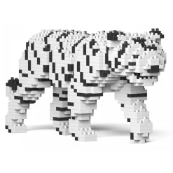Jekca - White Tiger 01S - Lego - Sculpture - Construction - 4D - Brick Animals - Toys - Avvenice