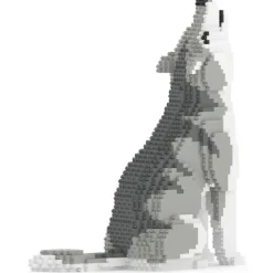 Jekca - Wolf 01 - Big - Lego - Sculpture - Construction - 4D - Brick Animals - Toys - Avvenice