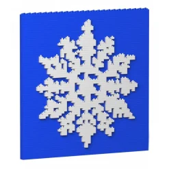 Jekca - Xmas Brick Painting 05S (30x30cm) - Lego - Sculpture - Construction - 4D - Brick Animals - Toys - Avvenice