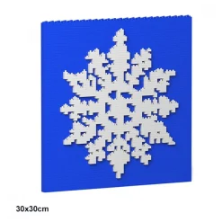 Jekca - Xmas Brick Painting 05S (30x30cm) - Lego - Sculpture - Construction - 4D - Brick Animals - Toys - Avvenice